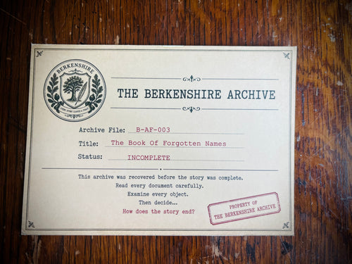 The Book of Forgotten Names